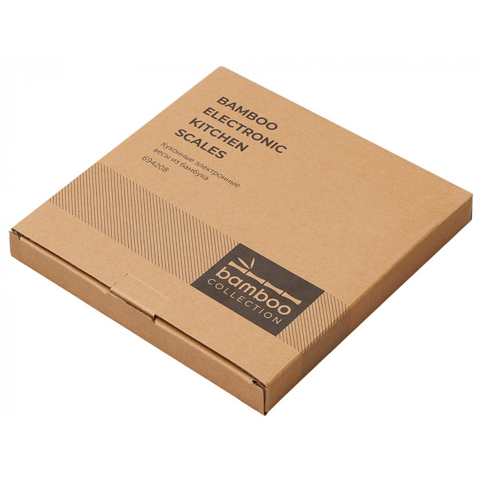Бамбуковые кухонные весы Scale, натуральный
