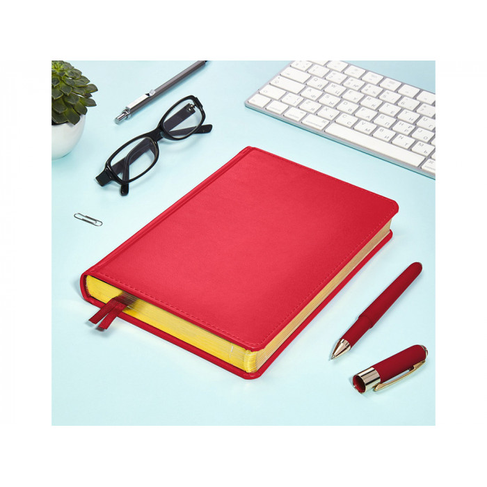 Ежедневник недатированный А5 Parliament, красный