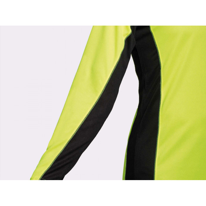 Футболка Shanghai  мужская с длинным рукавом, неоновый зеленый/черный