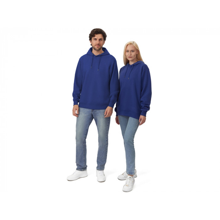 Толстовка с капюшоном оверсайз Lisbon унисекс, классический синий