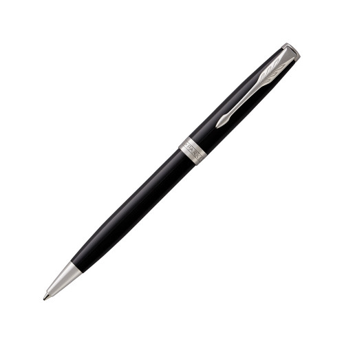 Ручка шариковая Parker Sonnet Core Black Lacquer CT, черный/серебристый