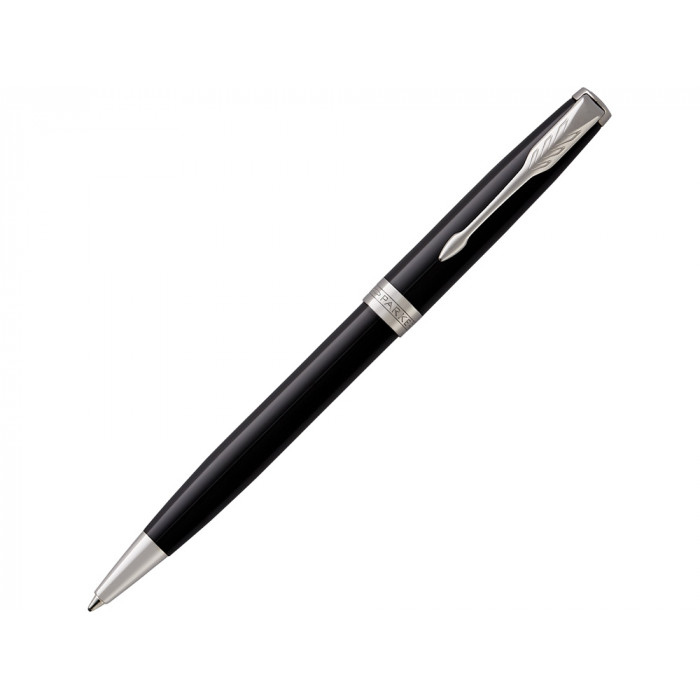 Ручка шариковая Parker Sonnet Core Black Lacquer CT, черный/серебристый