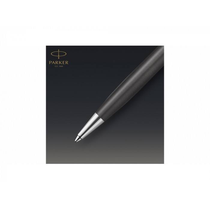 Шариковая ручка Parker Sonnet Premium Metal & Grey Lacquer PGT, стержень: M, цвет чернил: black , в подарочной упаковке