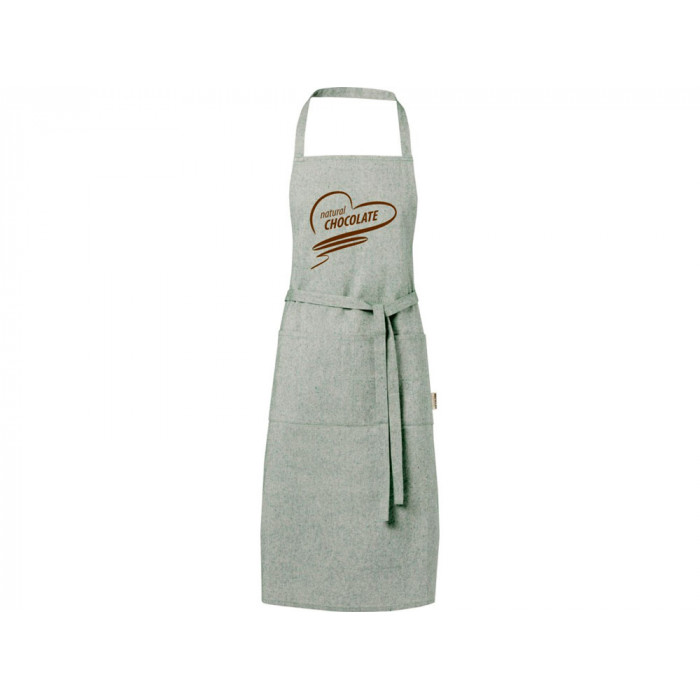 Pheebs 200 g/m2 recycled cotton apron, зеленый яркий