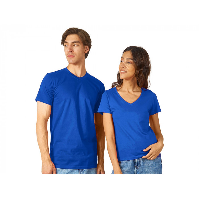 Футболка Heavy Super Club мужская с V-образным вырезом, кл. синий