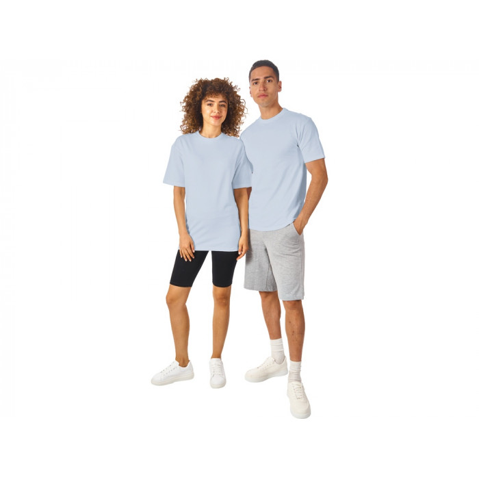 Футболка из френч терри Warsaw унисекс 220гр, небесно-голубой