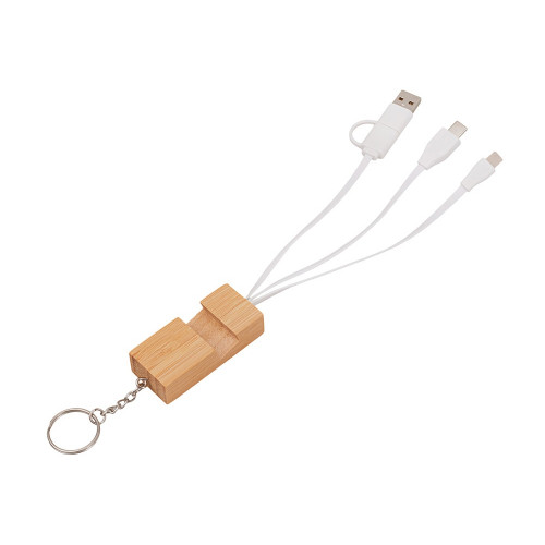 Универсальный кабель с подставкой 4-в-1 Unicable, белый