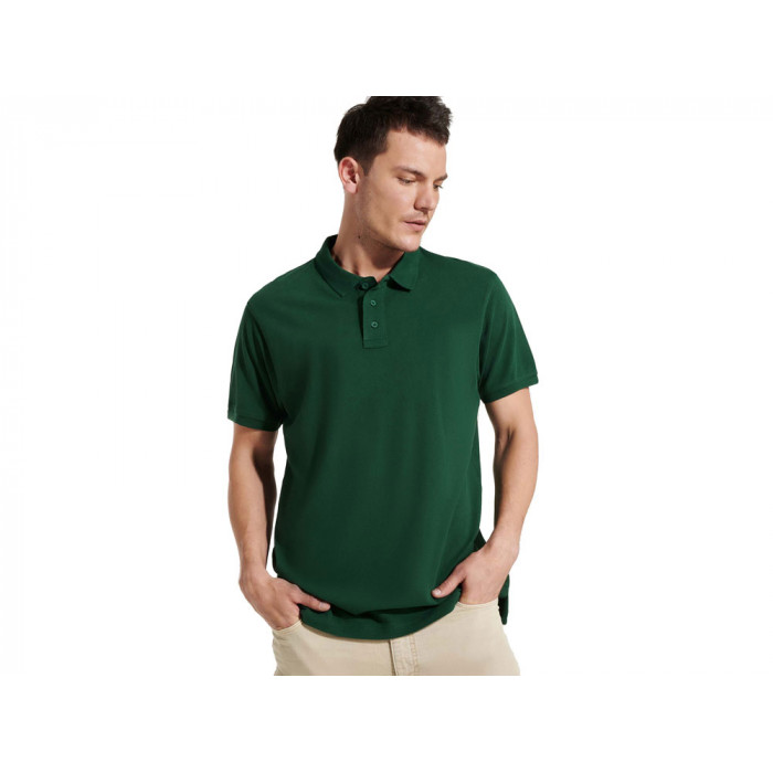 Рубашка поло Imperium мужская, бутылочный зеленый