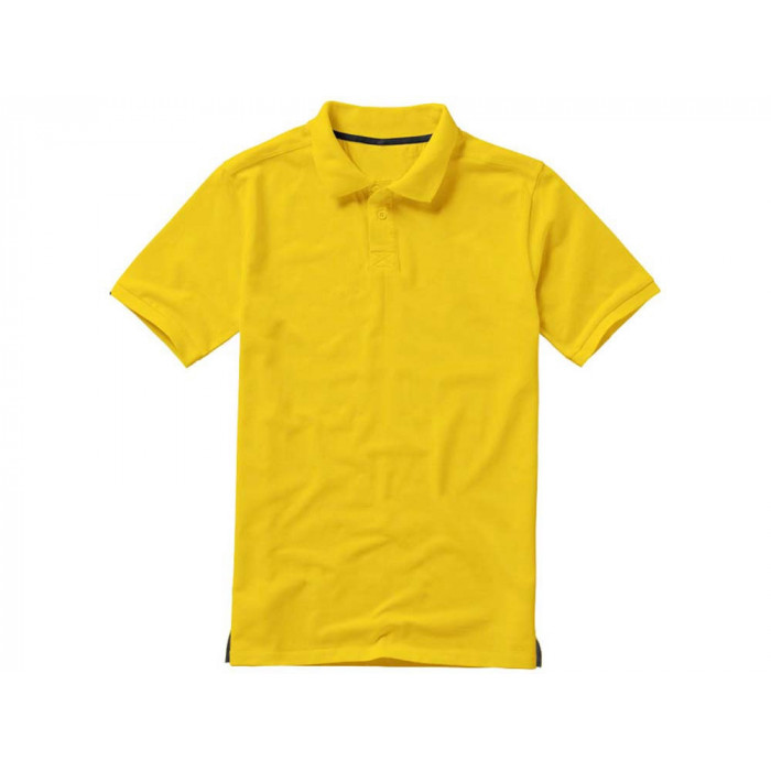 Calgary мужская футболка-поло с коротким рукавом, желтый
