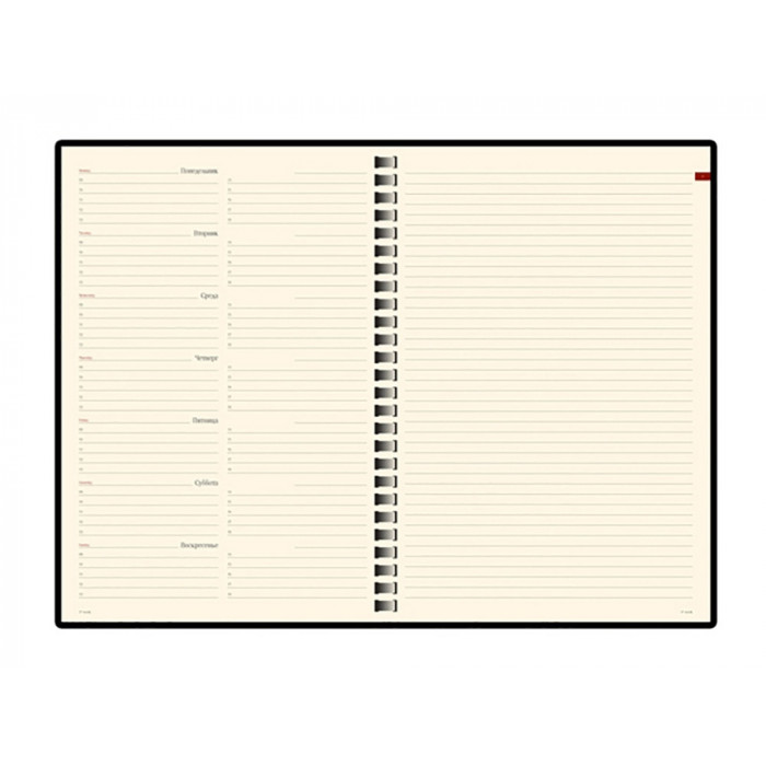 Еженедельник недатированный А5 Concept, коричневый