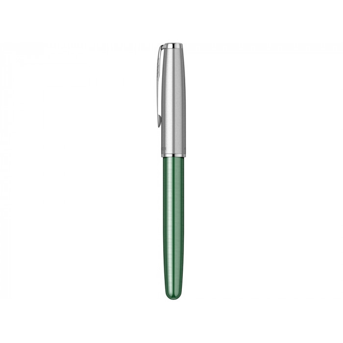 Перьевая ручка Parker Sonnet Essentials Green SB Steel CT, перо: F, цвет чернил: black, в подарочной упаковке.