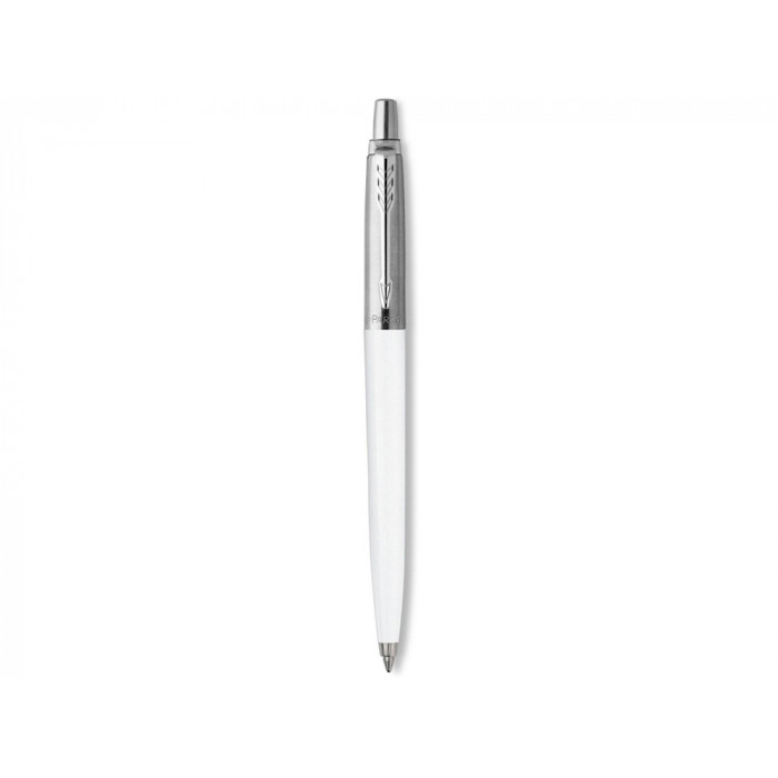 Шариковая ручка Parker Jotter ORIGINALS WHITE CT, стержень: Mblue ЭКО-УПАКОВКА