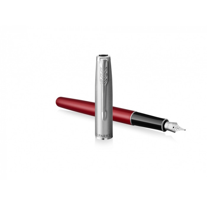 Перьевая ручка Parker Sonnet Entry Point Red Steel CT, перо: F, цвет чернил: black, в подарочной упаковке