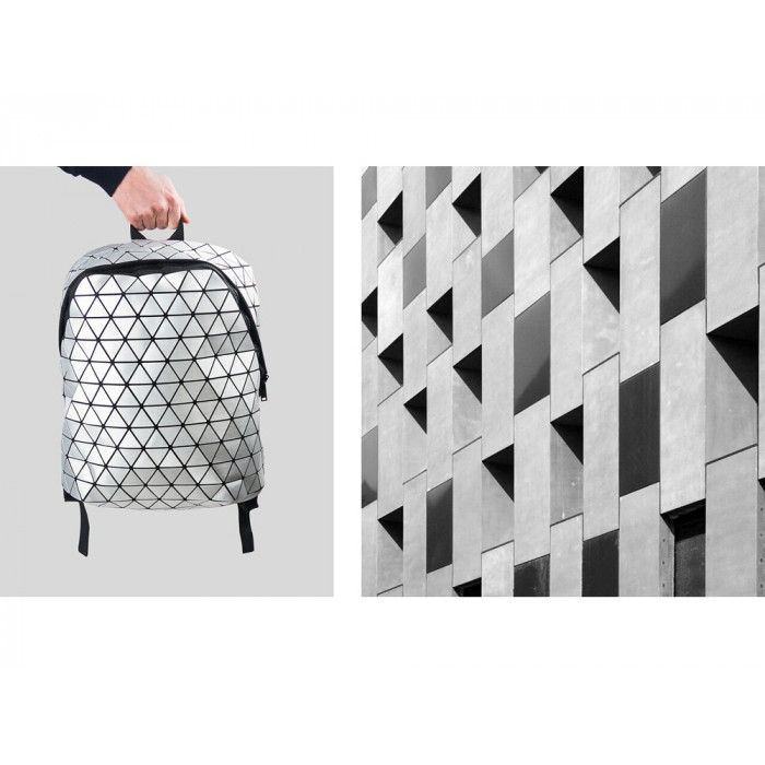 Rombica Mybag Prisma Silver, серебристый