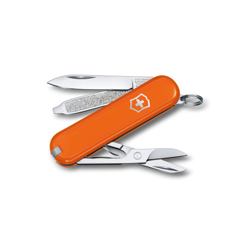 Нож-брелок VICTORINOX Classic SD Colors Mango Tango, 58 мм, 7 функций, оранжевый