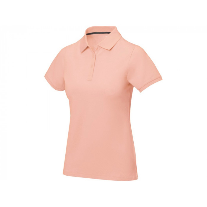 Calgary женская футболка-поло с коротким рукавом, pale blush pink
