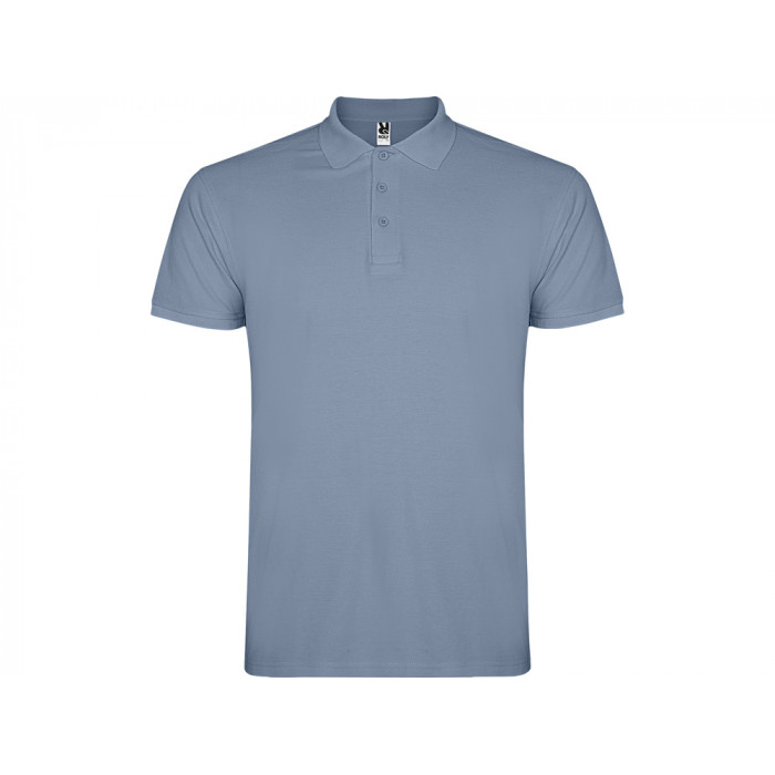 Рубашка поло Star мужская, спокойный синий