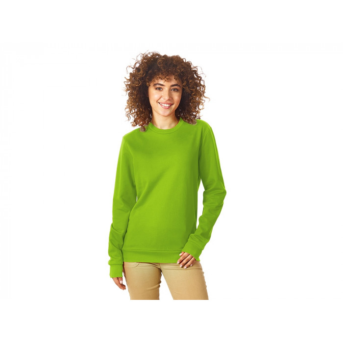 Свитшот Motion унисекс с начесом, зеленое яблоко