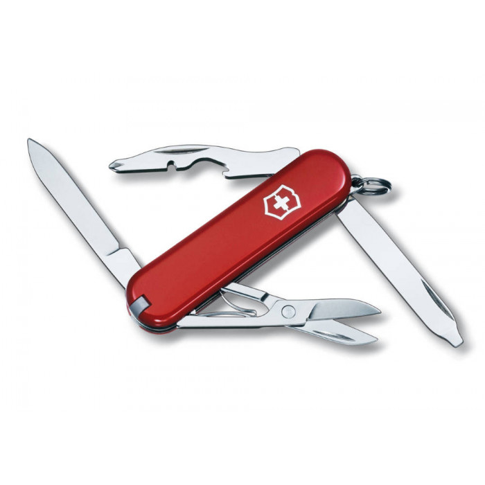 Нож-брелок VICTORINOX Rambler, 58 мм, 10 функций, красный