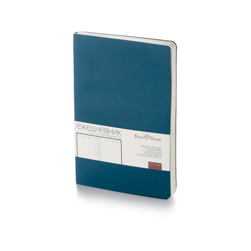Ежедневник А5 недатированный Megapolis Velvet Flex, темно-синий