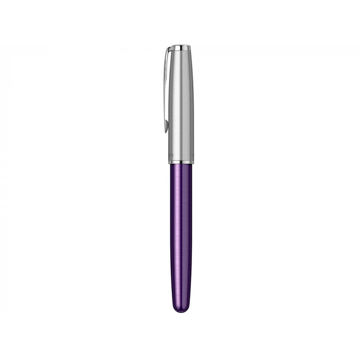 Ручка-роллер Parker Sonnet Essentials Violet SB Steel CT, цвет чернил black, перо: F, в подарочной упаковке.