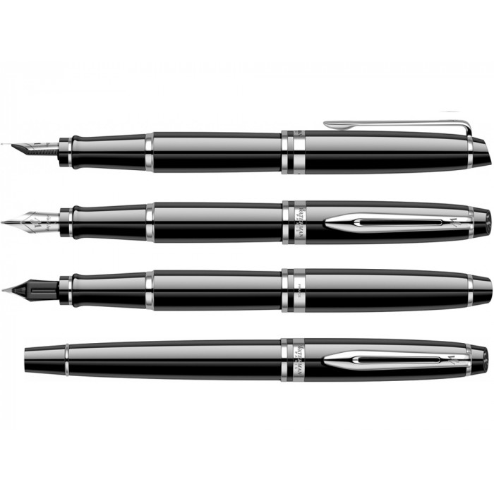 Подарочный набор Waterman Expert с перьевой ручкой и чехлом Black CT перо M