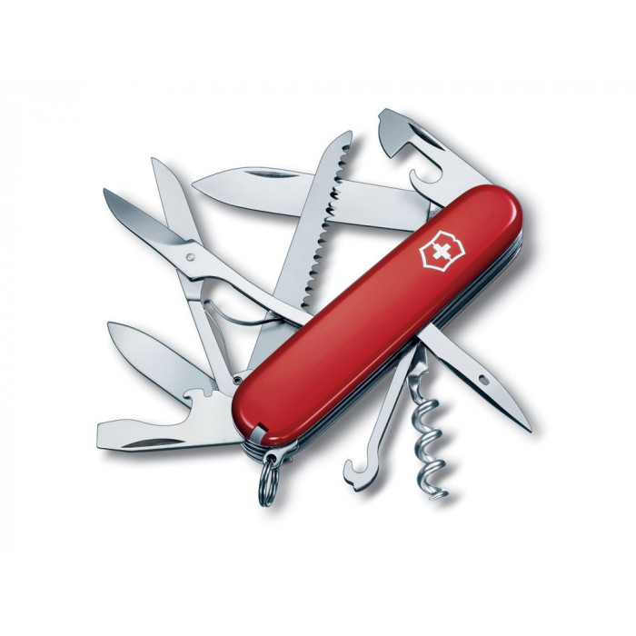 Нож перочинный VICTORINOX Huntsman, 91 мм, 15 функций, красный