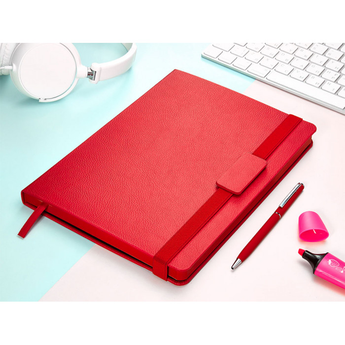 Ежедневник В5 недатированный Leggenda, красный