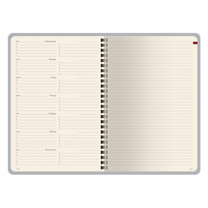 Еженедельник недатированный А5 Concept, зеленый