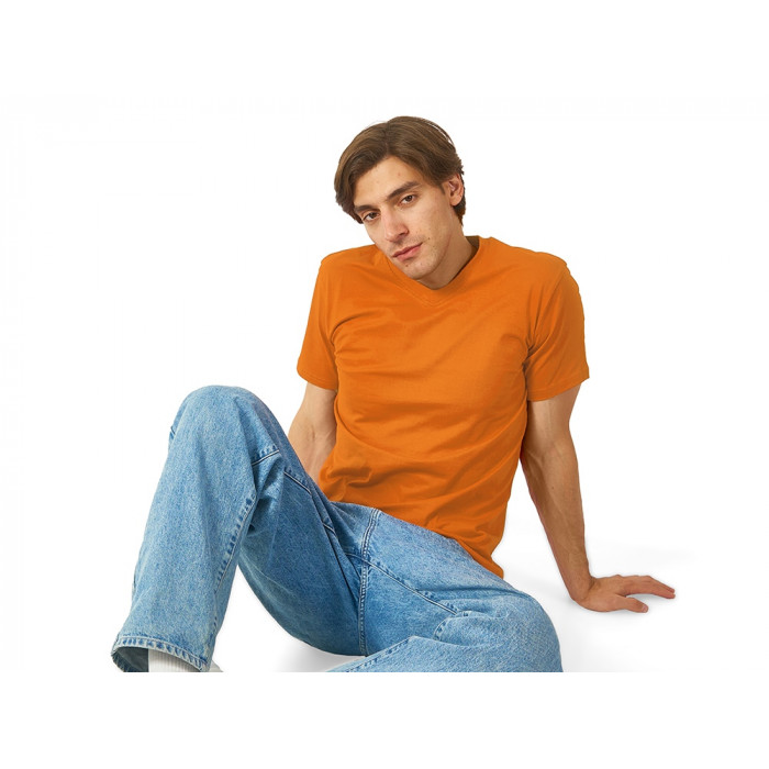 Футболка Heavy Super Club мужская с V-образным вырезом, оранжевый