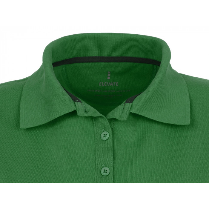 Calgary женская футболка-поло с коротким рукавом, зеленый