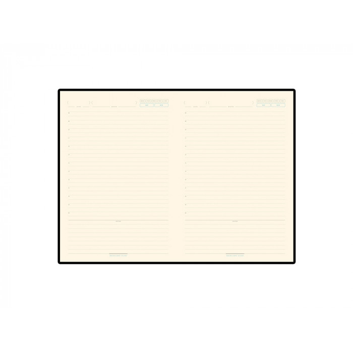 Ежедневник А5 недатированный Bridge, красный/золотистый