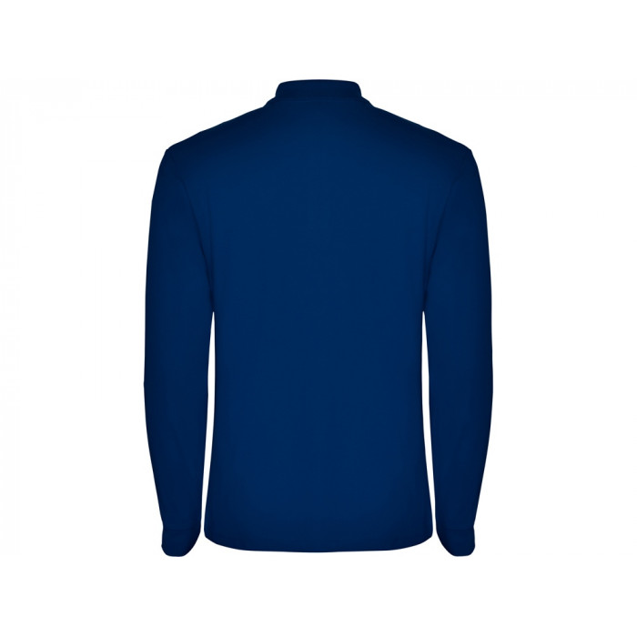 Рубашка поло Estrella мужская с длинным рукавом, королевский синий
