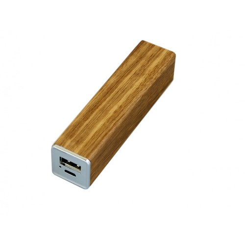 PB-wood1 Универсальное зарядное устройство power bank прямоугольной формы. 2200MAH. Красный