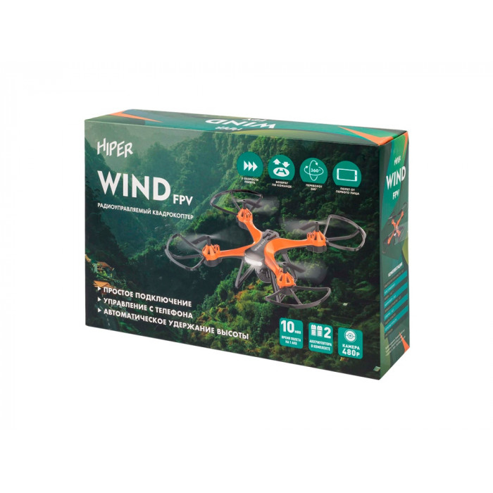 Радиоуправляемый квадрокоптер HIPER WIND FPV