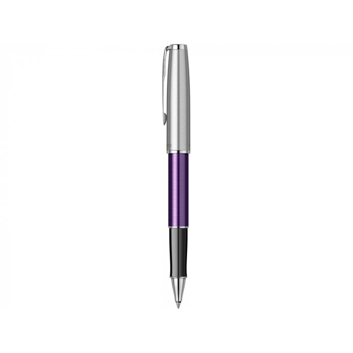 Ручка-роллер Parker Sonnet Essentials Violet SB Steel CT, цвет чернил black, перо: F, в подарочной упаковке.