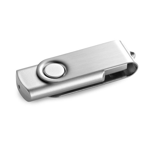 CLAUDIUS 16GB. Флешка USB 16ГБ, Сатин серебро