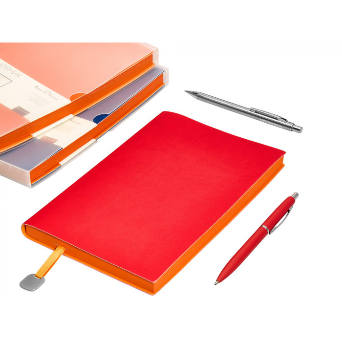 Ежедневник А5 недатированный Mercury, красный