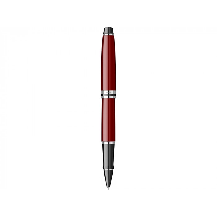 Ручка-роллер Waterman Expert Dark Red Lacquer CT Black, стержень: Fblk