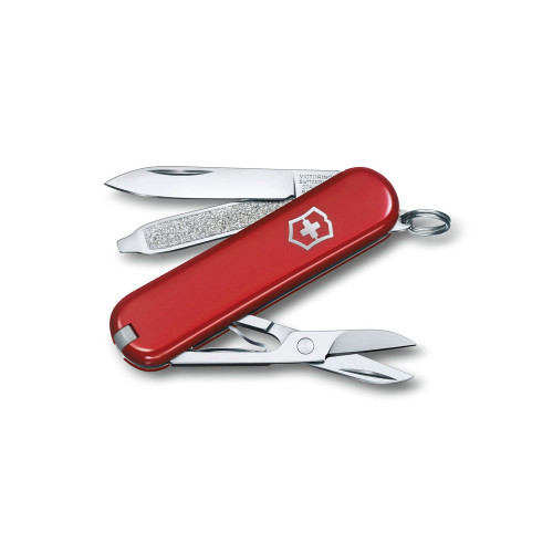 Нож-брелок VICTORINOX Classic Style Icon, 58 мм, 7 функций, красный