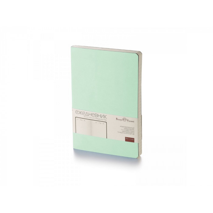 Ежедневник А5 недатированный Megapolis Velvet Flex, зефирный мятный