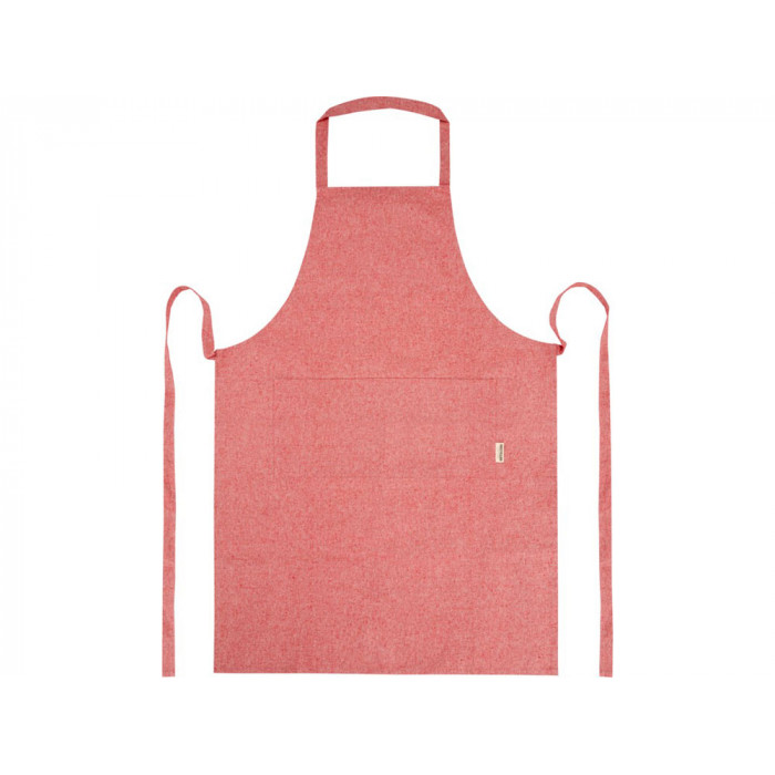 Pheebs 200 g/m2 recycled cotton apron, красный яркий