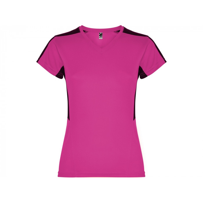 Футболка Suzuka женская, яркая фуксия /черный
