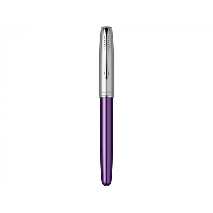 Ручка-роллер Parker Sonnet Essentials Violet SB Steel CT, цвет чернил black, перо: F, в подарочной упаковке.