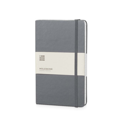 Записная книжка Moleskine Classic (в линейку) в твердой обложке, Large (13х21см), серый