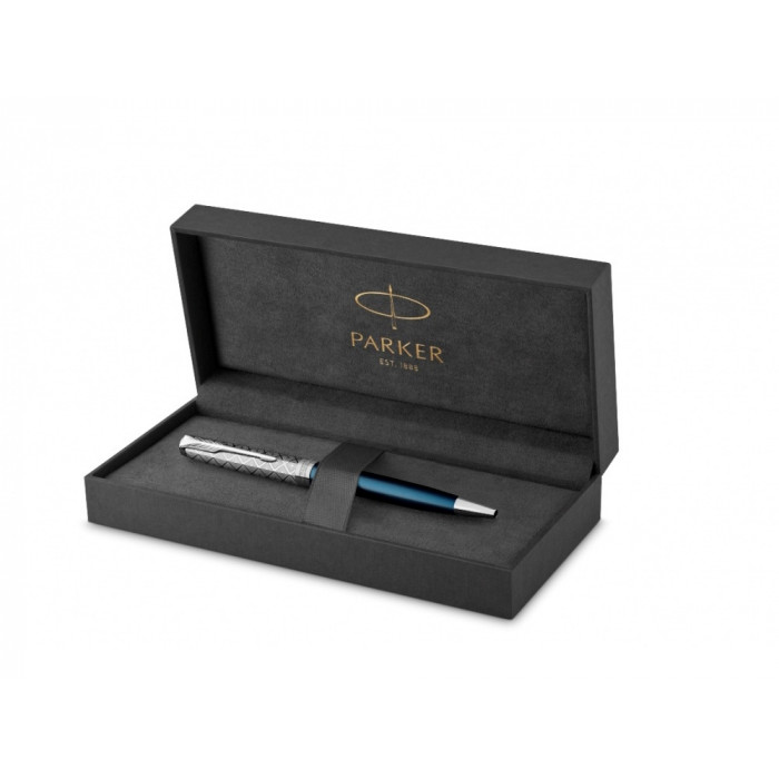 Шариковая ручка Parker Sonnet Premium Refresh BLUE CT, стержень: M, цвет чернил: black , в подарочной упаковке Шариковая ручка Parker Sonnet Premium Refresh BLUE CT, стержень: M, цвет чернил: black , в подарочной упаковке