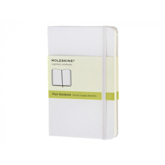 Записная книжка Moleskine Classic (нелинованный) в твердой обложке, Pocket (9x14см), белый