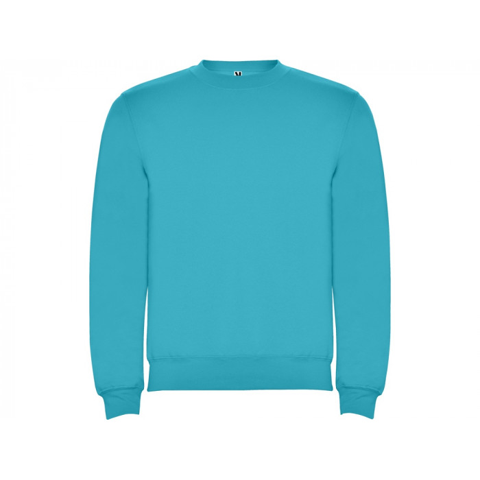 Свитшот с начесом Clasica унисекс, бирюзовый