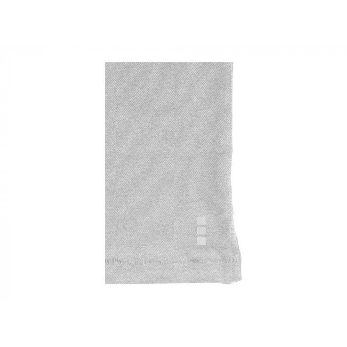 Рубашка поло Oakville мужская с длинным рукавом, серый меланж