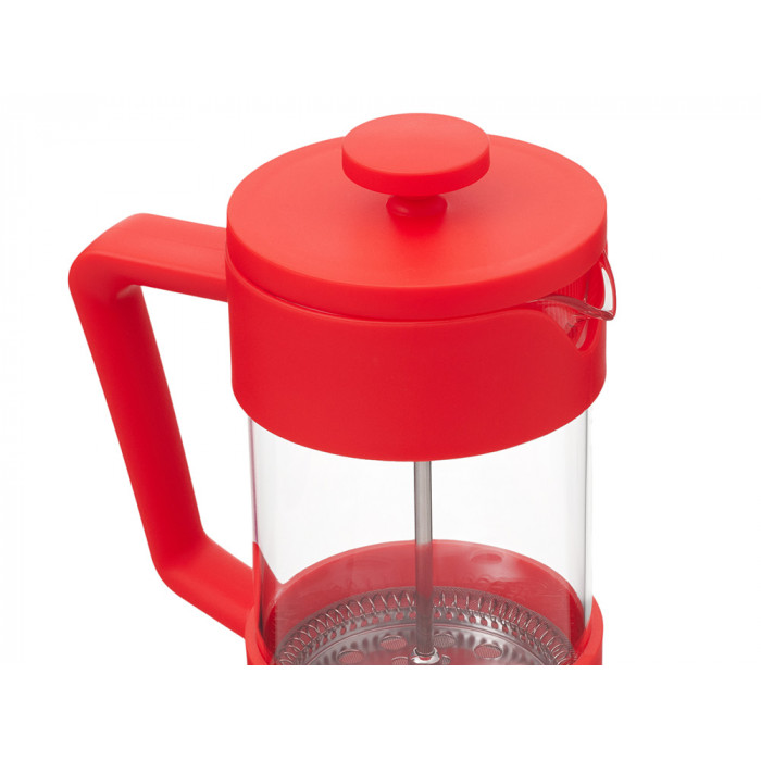 Пластиковый френч-пресс Intense, 600мл, красный
